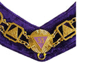 Masonic Regalia 33 Degree Purple Chain Collar + Free Case