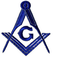 Masonic Master Mason Dress Apron & Collar Royal Blue Satin Set G