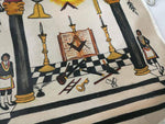 18th Century Inspired Hand-Painted Masonic Lambskin Apron - Zest4Canada 