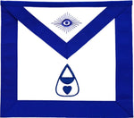Almoner Blue Lodge Officer Apron - Machine Embroidery-10Code