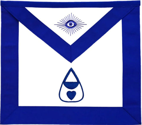 Almoner Blue Lodge Officer Apron - Machine Embroidery-10Code