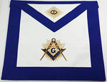 Blue Lodge Hand Embroidered Masonic Master Mason Apron Gold Thread & Bullion - Zest4Canada 