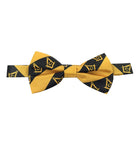 High Quality 100% Silk Masonic Bow Tie Yellow and Black - Zest4Canada 