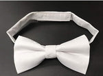 Masonic Bow Tie with Square and Compass White
