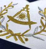 Masonic Grand Lodge Past Master Apron Gold Hand Embroidery Apron - Zest4Canada 