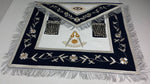 Masonic Past Master Apron Gold and Silver Hand Embroidery Apron - 10CODE