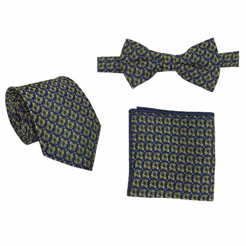 Masonic Regalia Tie, Bow Tie and Handkerchief Set - Zest4Canada 