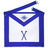 Master Of Ceremonies Blue Lodge Officer Apron - Machine Embroidery-10CODE