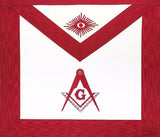 5 Masonic Master Mason Red Aprons with G & Square Compass - Zest4Canada 