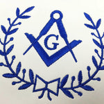 Blue Lodge Master Mason Apron – Square and Compass emblem