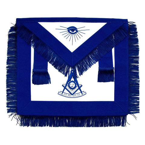 Blue Lodge Past Master Emblem Apron – Silk Thread-10CODE