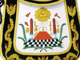 Custom Masonic Past Master Apron – Hand Embroidered 3