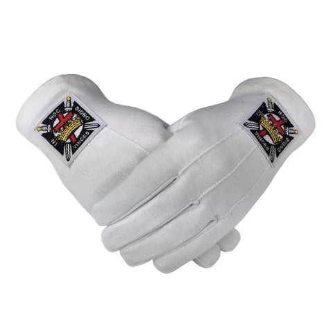 Masonic Knights Templar Gloves