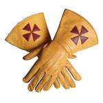 Masonic Knights Templar Yellow Gauntlets
