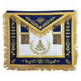 Blue Lodge Past Master Apron Blue Gold – Machine Embroidered-