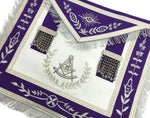 Blue Lodge Past Master Apron Purple – Machine Embroidered-10CODE