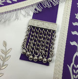 Blue Lodge Past Master Apron Purple – Machine Embroidered 3
