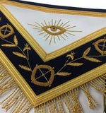 Past Master Leather Apron Gold  – Hand Embroidered 1