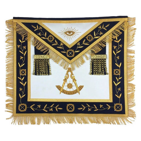 Past Master Leather Apron Gold  – Hand Embroidered-ZEST4CANADA