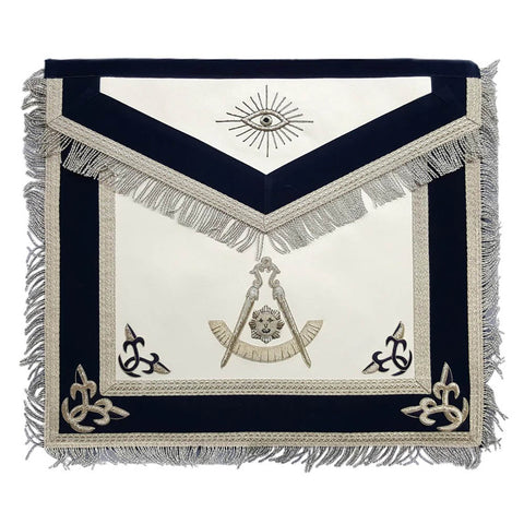Past Master Lodge Leather Apron – Hand Embroidered-10CODE
