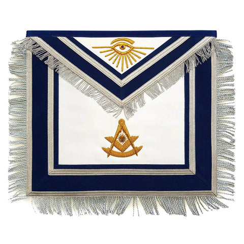 Past Master Lodge Satin Apron – Hand Embroidered -10CODE