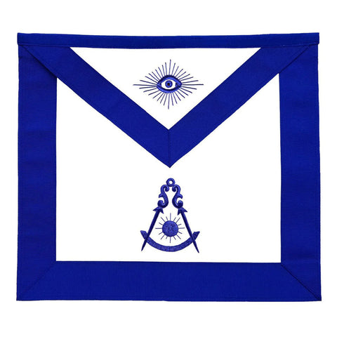 Past Master Officers Apron Blue – Silk Thread-10CODE