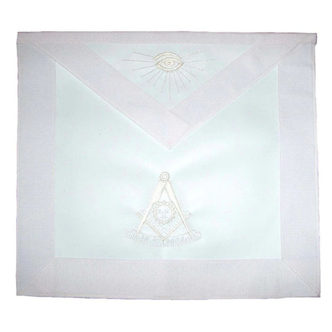 Past Master Officers Apron White – Silk Thread-10CODE