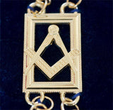 Square and Compass Chain Collar 1
