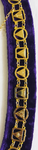 Masonic Regalia 33 Degree Purple Chain Collar + Free Case