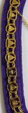 Masonic Regalia 33 Degree Purple Chain Collar + Free Case