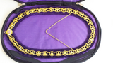 Masonic Regalia 33 Degree Purple Chain Collar + Free Case