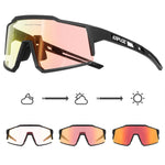 KAPVOE Red Photochromic Cycling Glasses Men MTB Cycling Sunglasses Women Road Bicycle Glasses UV400 Outdoor Bicycle Sunglasses