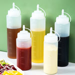 1/2/4/6pcs Condiment Squeeze Bottles,Kitchen Hot Sauces Olive Oil Bottles Ketchup Mustard Dispensers Kitchen Accessories Gadgets