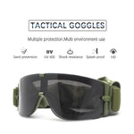 JSJM X800 Military Tactical Goggles Outdoor Windproof Sports  Army Airsoft Shooting Glasses Cycling Mountaineering Eyewear UV400