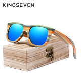 KINGSEVEN Polarized Full frame Bamboo Sunglasses Men Wooden Sun glasses Women' Glasses Brand Original Oculos de sol Masculino