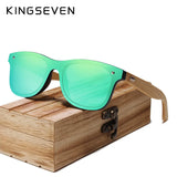 KINGSEVEN Sunglasses for Men UV400 Polarized Women Wooden Bamboo Sun Glasses gafas de sol hombre Fashion Fishing Cycling Eyewear