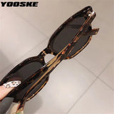 YOOSKE Retro Polarized Sunglasses Men Women Popular Square Sun Glasses Ladies Black Eyeglasses Driver Goggles UV400 Mirror