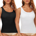 Tank Top for Women with Built in Bra Women's Padded Sports Bra Fitness Workout Running Shirts Compression Camisole Shapewear