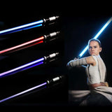 2PCS Double Laser Lightsaber Star Wars Replica Sword With Sound Toys Light saber Darth Vader Jedi Rey Luke Skywalker Kids Toy