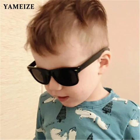 YAMEIZE Fashion Kids Sunglasses Hot sale 2-15 Years Sun Glasses for Children Boys Girls Glasses Coating Lens UV400 Protection