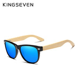 KINGSEVEN New Fashion Bamboo Men Sunglasses Retro Vintage Women Wood Sun Glasses UV400 Eyewear Gafas De Sol Handmade