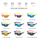 YAMEIZE Kids Polarized Sunglasses TR90 Boys Girls Fashion Sun Glasses Silicone Safety Glasses Outdoor Sport Eyewear Child Shades