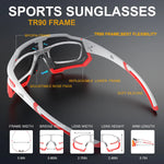 X-TIGER Cycling Glasses Photochromic Sports Sunglasses UV400 Anti Glare Lightweight Bicycle Glasses Men's Women Cycling Eyewear