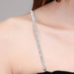 2021 Fashion Shoulder Straps Crystal Underwear Straps Metal Bra Straps Non-Slip Sexy Invisible Cool Women Bra Strap For Decor