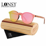 Fashion Bamboo Polarized Sunglasses Women Brand Designer UV400 Mirror Lenses Wood Sun glasses For Men Oculos de sol masculino