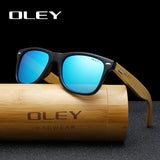 OLEY  Brand Bamboo Leg Polarized Sunglasses men Classic Square goggle Fashion Retro Female sun glasses Customizable logo YZ2140