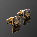 Hot Fashion men cuff links freemasonry cufflinks masonic cuff buttons sleeve designer for masonry square and compass with G