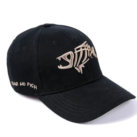 2022 New Adjustable Fishbone Embroidery Baseball Cap Men Visor Hat Summer Hip Hop Snapback Caps Trucker Unisex Black Sun Hat