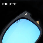 OLEY New Bamboo Polarized Sunglasses Men Wooden Sun glasses Women Brand Designer Original Wood Glasses masculino