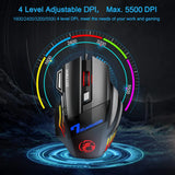 Ergonomic Wired Gaming Mouse LED 5500 DPI USB Computer Mouse Gamer RGB Mice X7 Silent Mause With Backlight Cable For PC Laptop